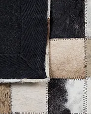 Rug CERLI White 140 x 200 cm Leather_743077