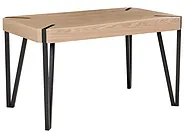 Stół do jadalni CAMBELL Beżowoszary 130 cm 80 cm_1150467