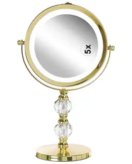 Specchio per make-up LED CLAIRA Oro_813646