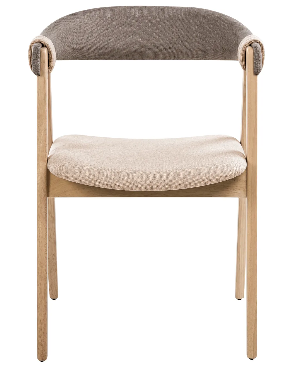 Set of 2 Dining Chairs DAY Light Brown/ Taupe_1024297