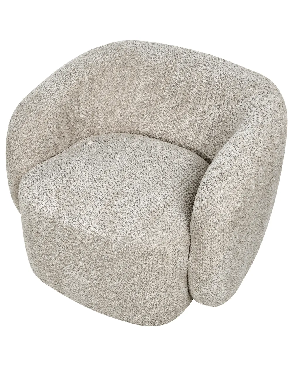 Swivel Armchair TORE Fabric Beige_1006412