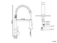 Kitchen Spring Coil Tap MAIHUE Black_987966