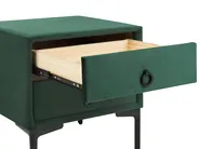 Bedroom Set SEZANNE Velvet Dark Green 160 x 200 cm (EU King Size)_892550
