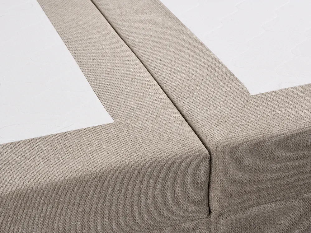 Divan Bed with Storage Fabric REGENT 180 x 200 cm (EU Super King) Taupe_1065395