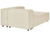 Chaiselongue Leinen beige linksseitig APRICA_860300