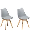 Set of 2 Dining Chairs DAKOTA II Grey