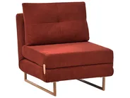 Single Sofa Bed JERSLEV Fabric Red_1009940