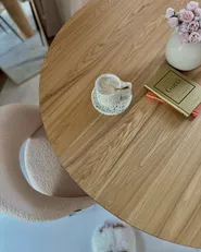 Dining Table ORIN Light Ash Wood 120 cm 120 cm_980249