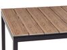 Extending Aluminium Garden Dining Table 198/248 x 90 cm Light Wood TOFANE_928680