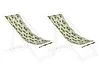 Set of 2 Sun Lounger Replacement Fabrics ANZIO/AVELLINO 113 x 44 cm Pink