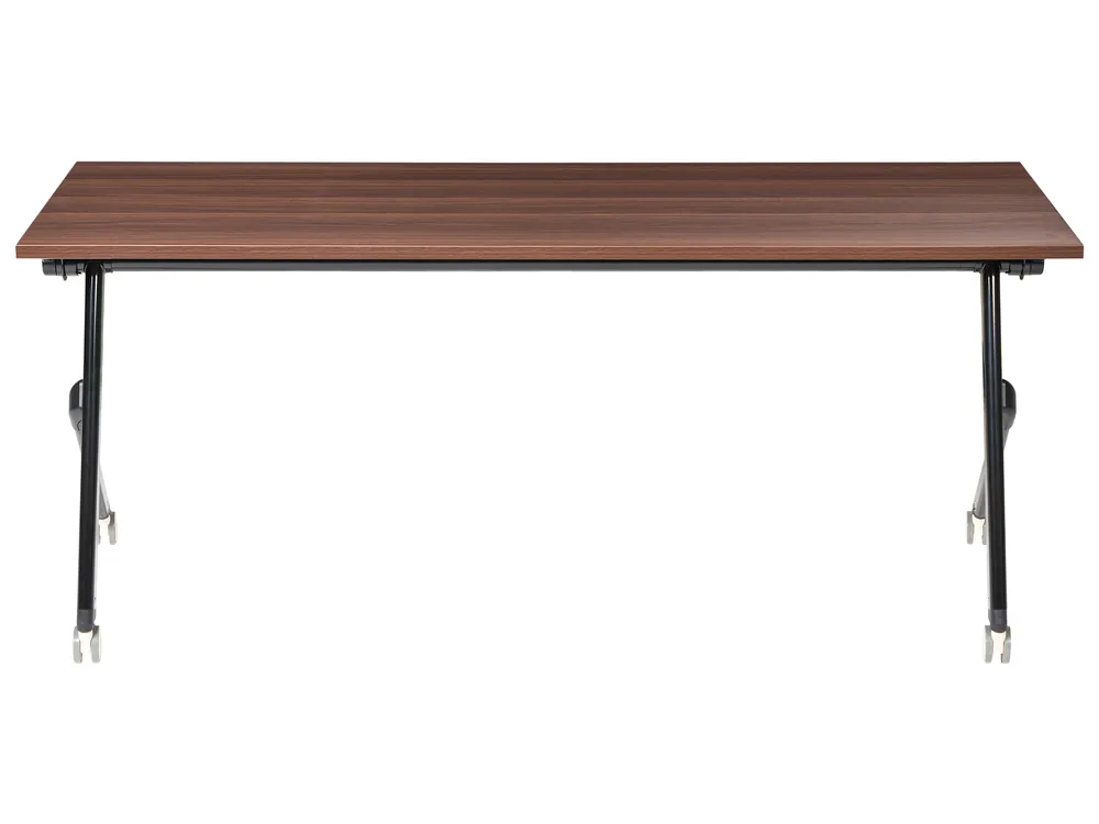 Foldable Office Desk BENDI 180 cm 60 cm Dark Brown_1030726