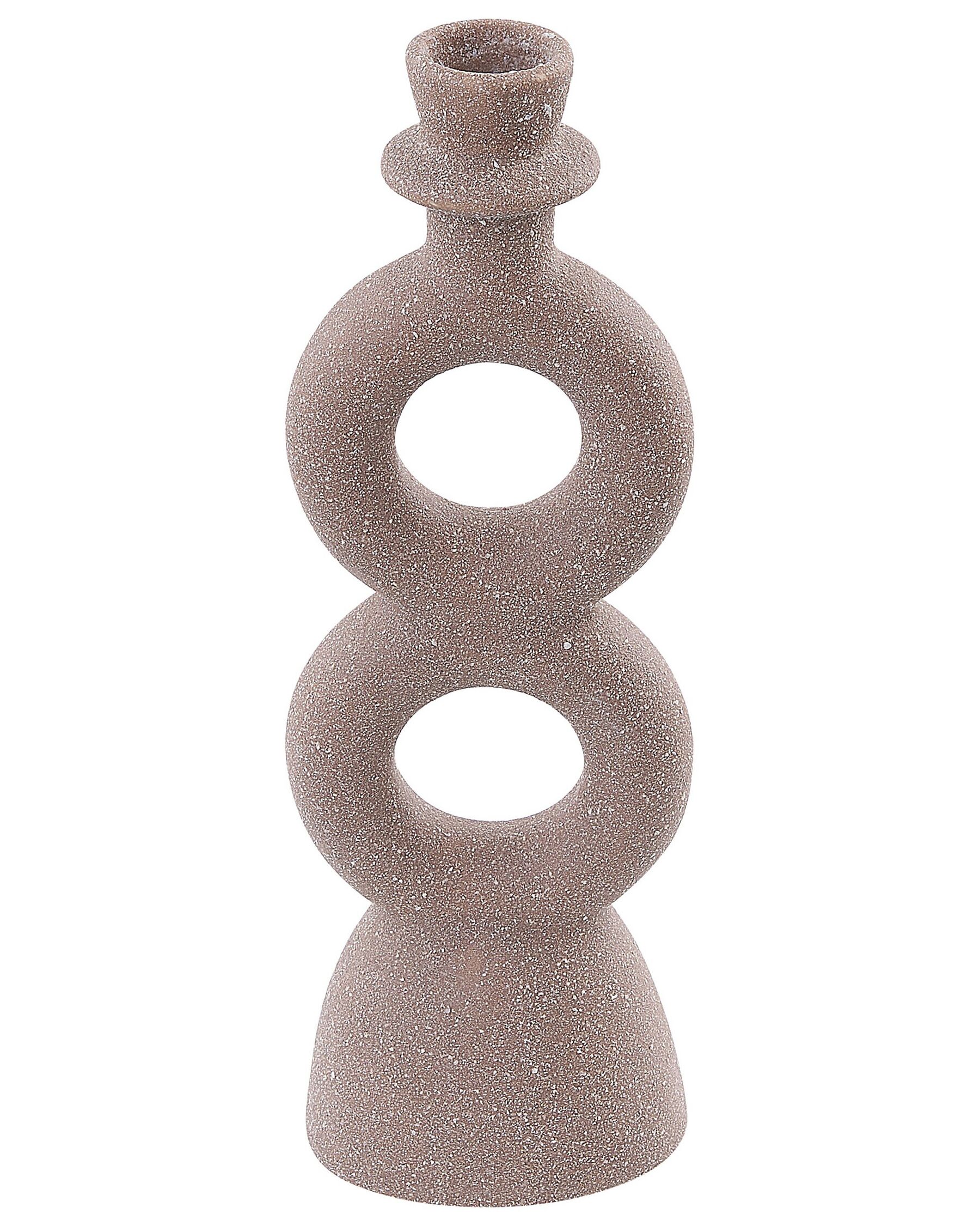 Porcelain Candlestick Beige NAOUSA_846174