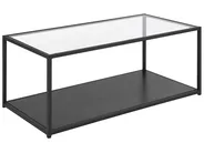 Coffee Table MEDORA Glass Black_744219