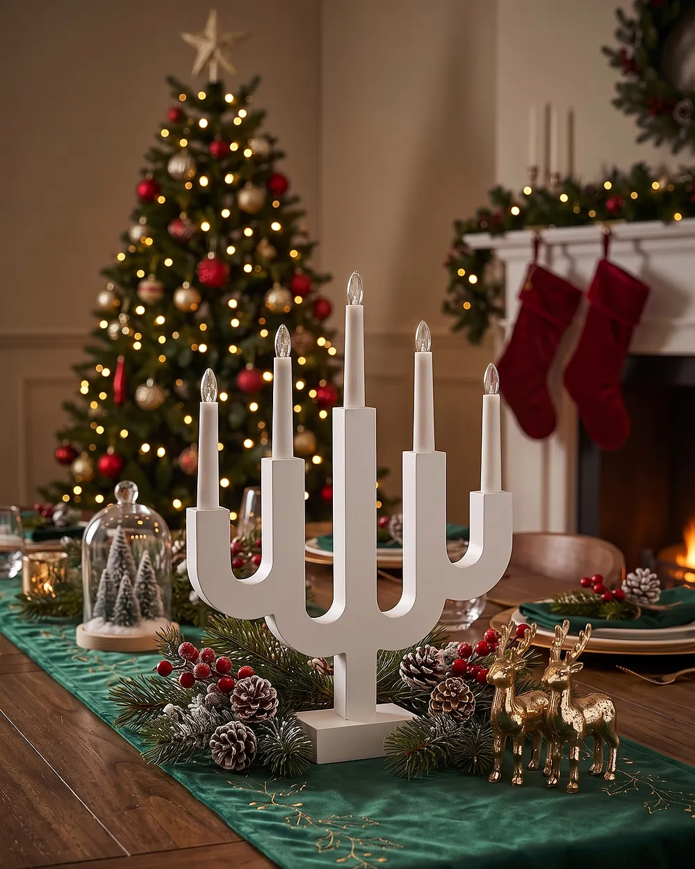 Weihnachtsdekoration LED BJORKAN 42 cm Weiss_1161634