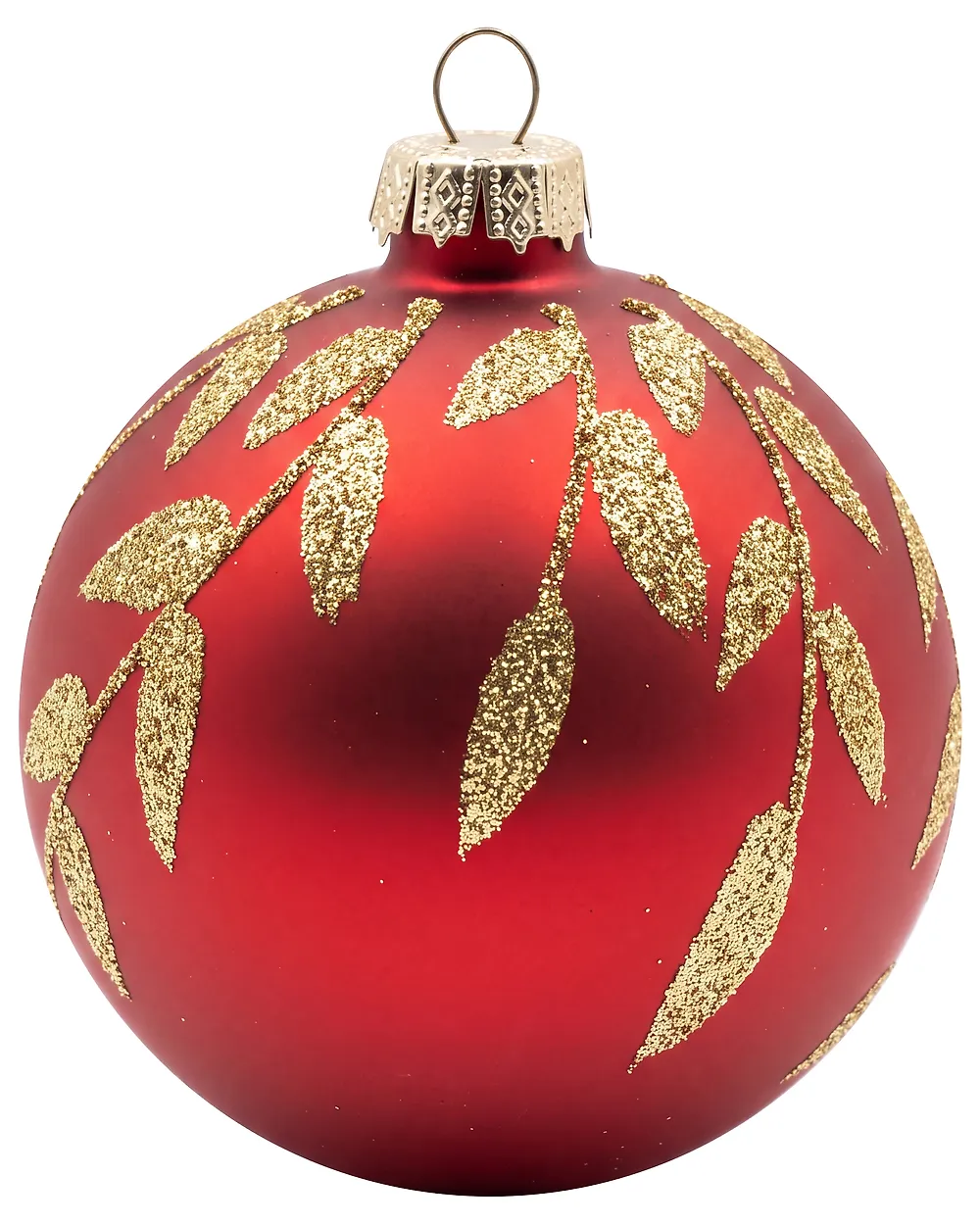 Set of 40 Baubles WINTERGLOW Glass Red_1192081