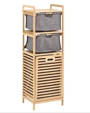 Uitklapbare wasmandkast CUTERVO 40 cm Bamboe Lichtbruin_1149479