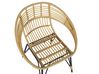 PE Rattan Bistro Set Natural with Black PELLARO_809773