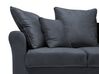 3-Sitzer Sofa Samtstoff dunkelgrau BORNHOLM_711056