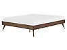 Bed without Headboard BERRIC 160 x 200 cm (EU King Size) Dark Ash Wood