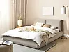 Waterbed Corduroy VINAY 160 x 200 cm (EU King Size) Taupe