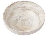 Set of 2 Bowls MINYA Mango Wood Light Brown_1004011