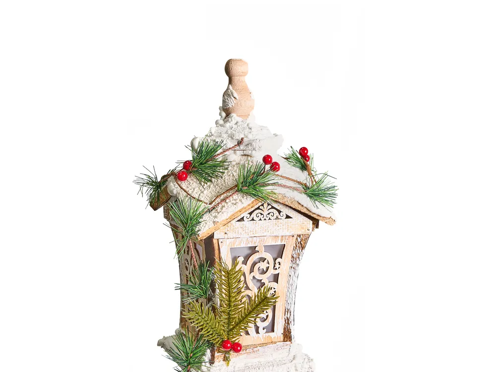 Decorazione natalizia LED LIESVESI 80 cm Lampada da palo Marrone chiaro_1028311
