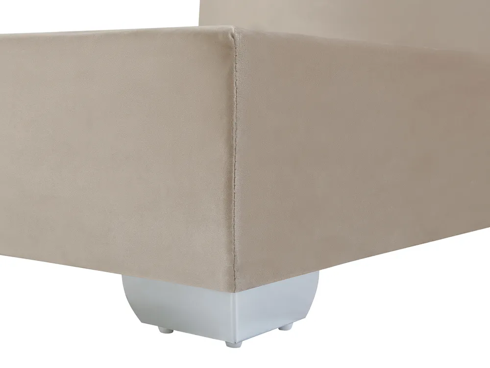 Boxspringbett Samtstoff CONSUL 160 x 200 cm Hellbeige_736373
