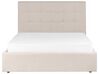 Fabric EU Double Size Ottoman Bed Beige LORIENT_901793