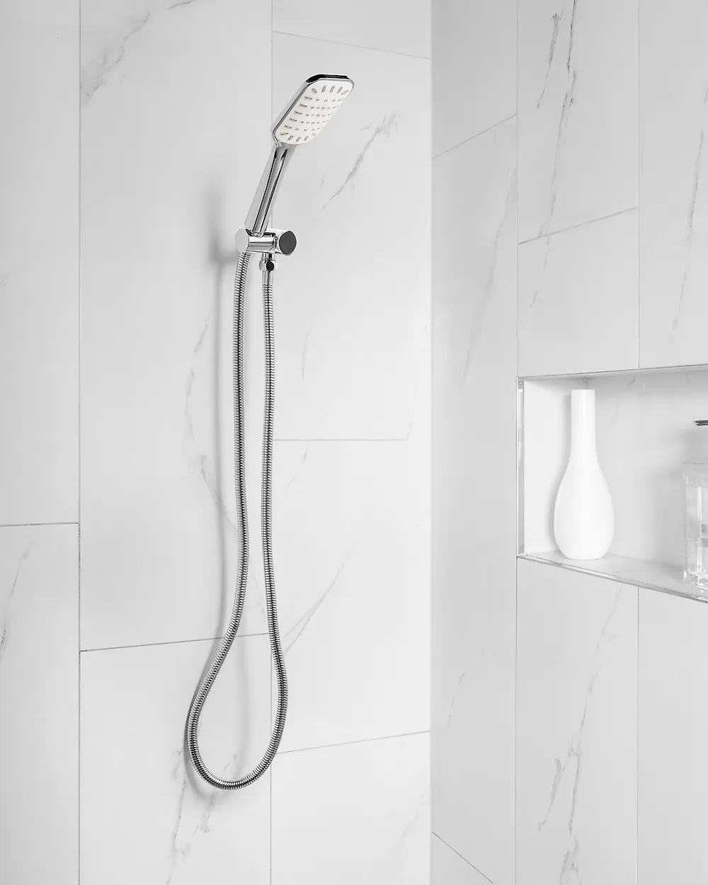 Shower Head and Hose Kit AMAJA Silver_1179062