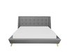 Gestoffeerd bed grijs met lattenbodem 160 x 200 cm TOURS_727960