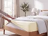 Fitted Sheet JANBU 160 x 200 cm Cotton Yellow
