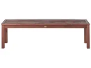 Garden Bench with Cushion TUSCANIA 160 cm Eucalyptus Wood Beige_1119212