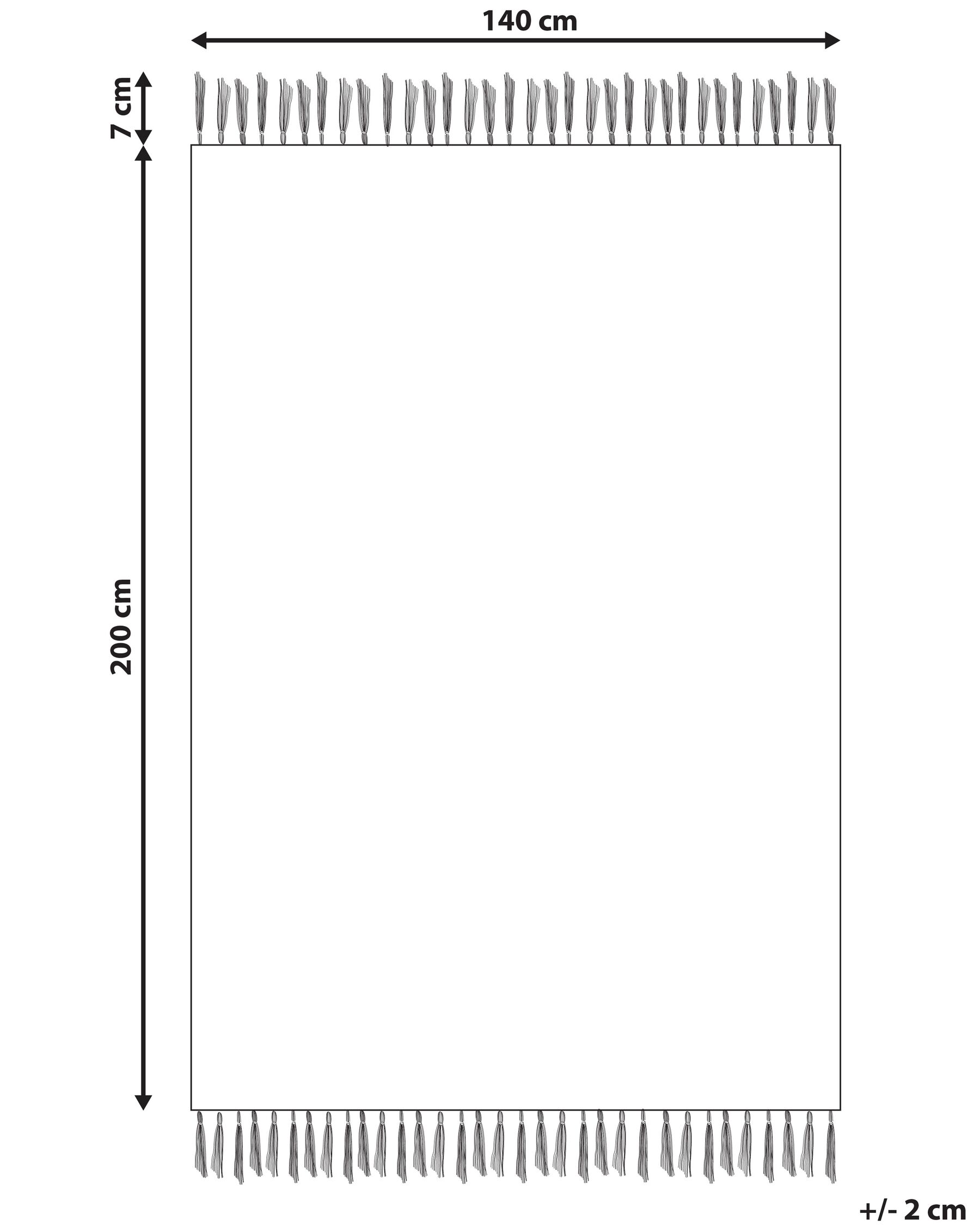 Cotton Kilim Area Rug 140 x 200 cm Multicolour PARAKAR_870163