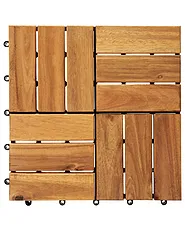 Rivestimenti e piastrelle da esterno ACERENZA Legno di acacia certificato Naturale_957687