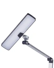 Lampada da scrivania a LED LACERTA con Caricatore wireless Metallo Argento_855164