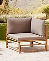 Garden Corner Section CERRETO Bamboo Taupe