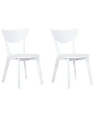 Set di 2 sedie da pranzo ROXBY Bianco_792013