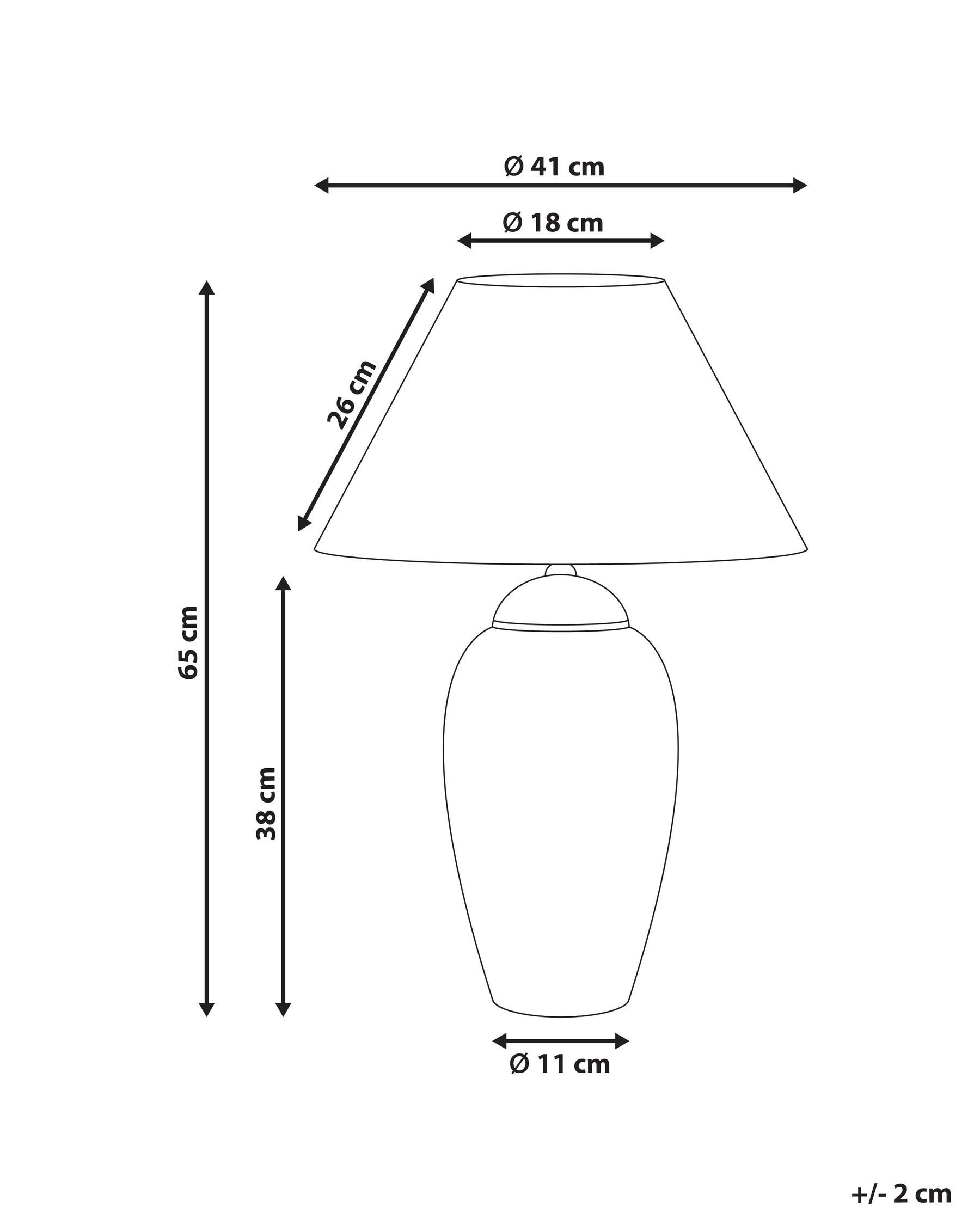 Table Lamp VERUSA Porcelain White/ Blue_980309