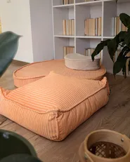 Pouffe ALLOZAI Velvet Peach Pink_981695