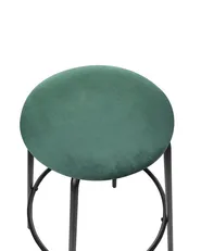 Set di 2 sedie alte MORTON Velluto Verde smeraldo_914008