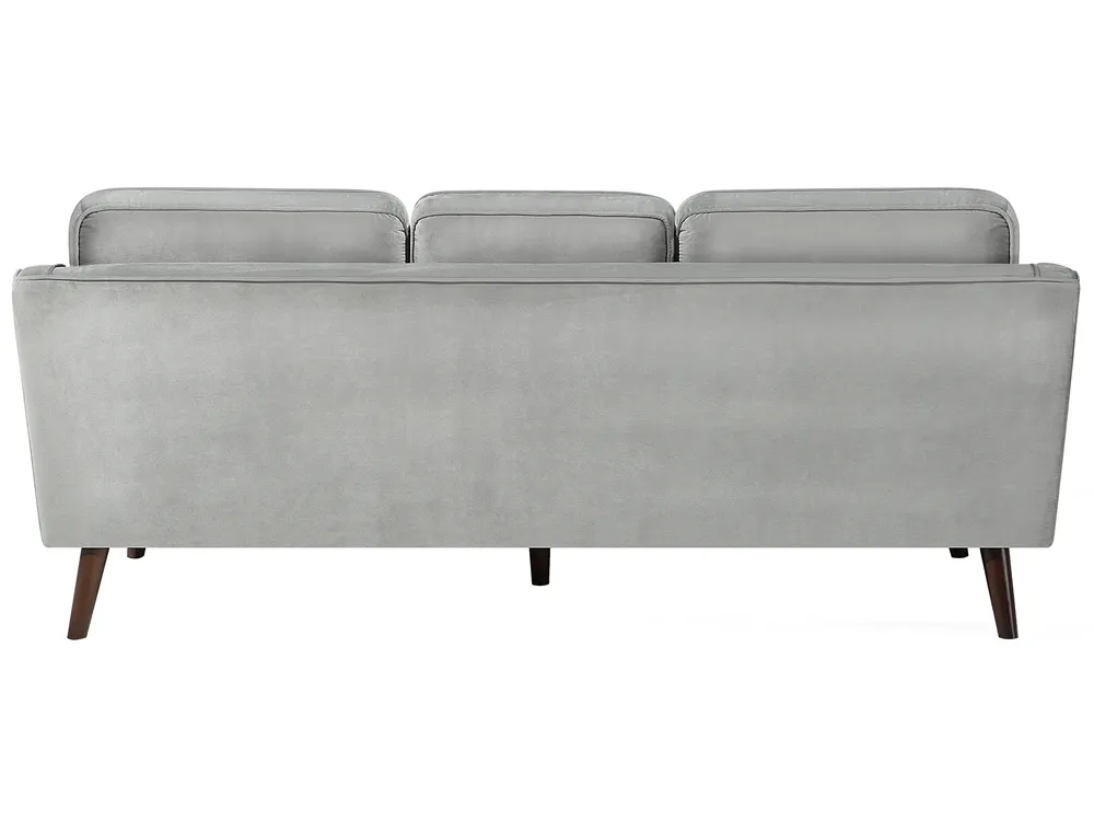 Canapé 3 places LOKKA Velours Gris clair_704285