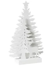 Christmas Decoration LED FEMAN 36 cm Christmas Tree Reindeer White_1020475