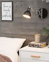 Set of 2 Wall Lamps Metal Black HARRINGTON_837903