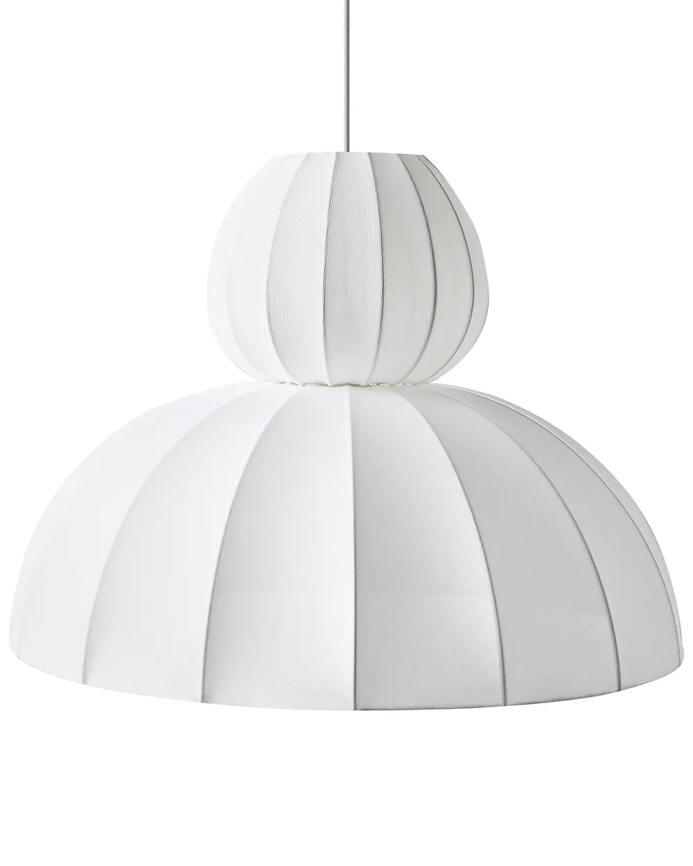 Lampada a sospensione GOELETTE Finta seta Bianco_1188129