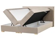 Divan Bed with Storage MAJOR Fabric Taupe 180 x 200 cm (EU Super King)_1028188
