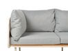 Ensemble de jardin 5 places avec ottoman gris SENISE_928208