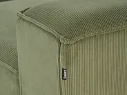 Left-Hand Chaise Longue ARDAL Corduroy Green_947341