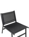 Set of 2 Garden Chairs with Footrests Black MARCEDDI_897096