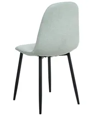Set di 4 sedie da pranzo CRANDALL Tessuto Verde chiaro_999597