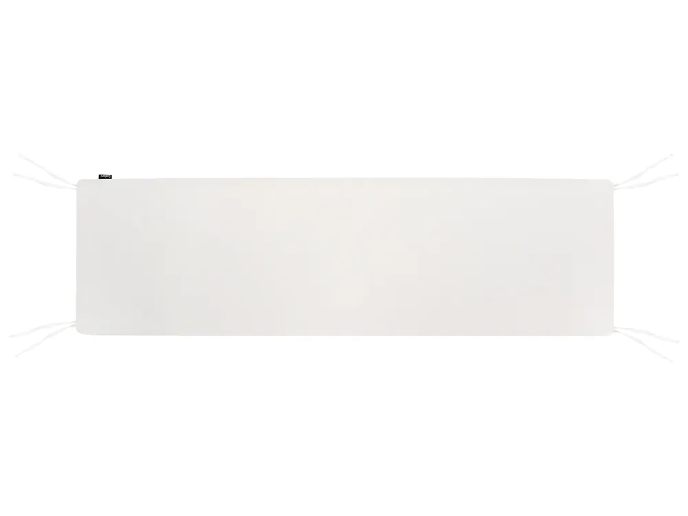 Garden Bench with Cushion MARLBORO 180 cm Acacia Wood Off-White_1153626